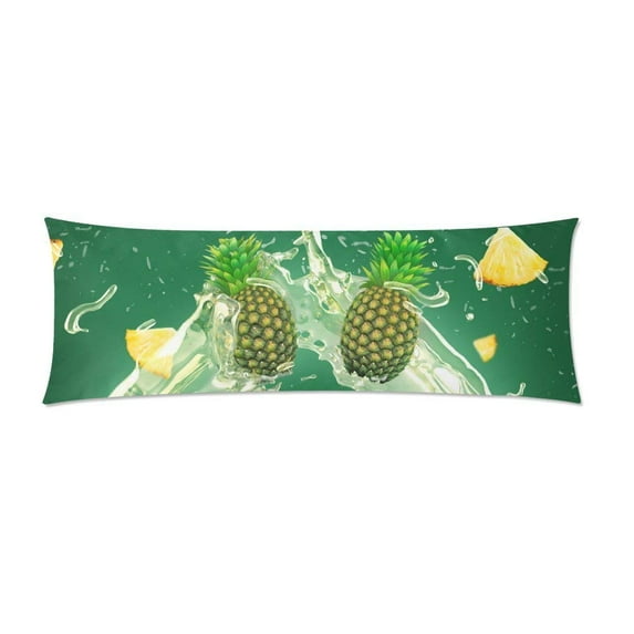 ABPHOTO Fresh Pineapple Long Body Pillowcase Pillow Cover Pillowslip 20x60 inch