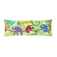 thumbnail image 1 of ABPHOTO Funny Chameleons Body Pillowcase Pillow Cover Pillow Protector Two Sides Printing 20x60 inch, 1 of 1