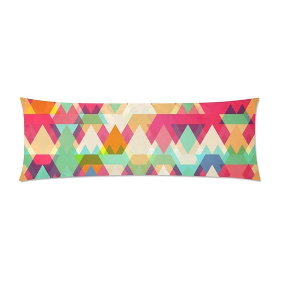ABPHOTO Geometry Body Pillowcase Pillow Cover Pillow Protector Two Sides Printing 20x60 inch
