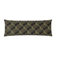 thumbnail image 1 of ABPHOTO Golden Circles Body Pillowcase Pillow Cover Pillow Protector Two Sides Printing 20x60 inch, 1 of 1