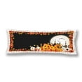 thumbnail image 1 of ABPHOTO Halloween Pumpkin Autumn Leaves Pillow Covers Pillowcase 20x60 inch Fall Maple Leaf Full Moon Body Pillow Case Protector, 1 of 2