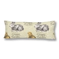 thumbnail image 1 of ABPHOTO Hand Drawn Easter Seamless Bunny Chick Pattern Body Pillow Covers Case Protector 20x60 inch, 1 of 2