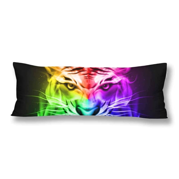 ABPHOTO Head of Tiger Body Pillow Covers Pillowcase Throw Pillows 20x60 inch