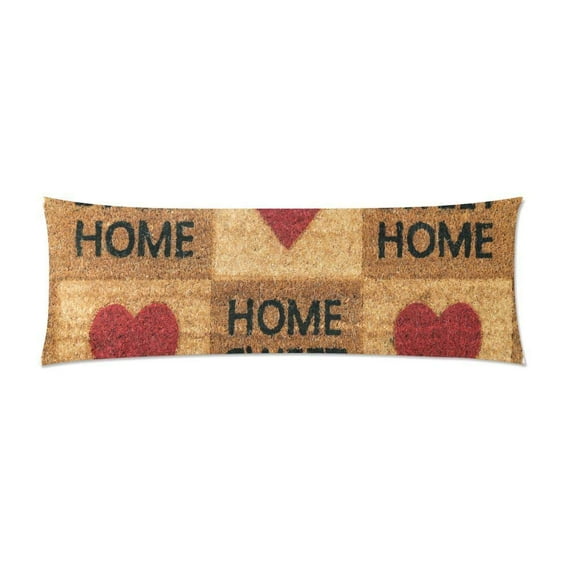 ABPHOTO Home Sweet Home Body Pillow Covers Pillowcase Throw Pillows 20x60 inch