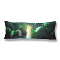 thumbnail image 1 of ABPHOTO Jungle Landscape Turquoise Tropical Lake Mangrove Rain Forest Tunnel Path Lush Body Pillow Covers Case Protector 20x60 inch, 1 of 2