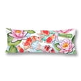 thumbnail image 1 of ABPHOTO Koi Carps Water Lilies Pink Lotuses Body Pillow Covers Case Protector 20x60 inch, 1 of 2
