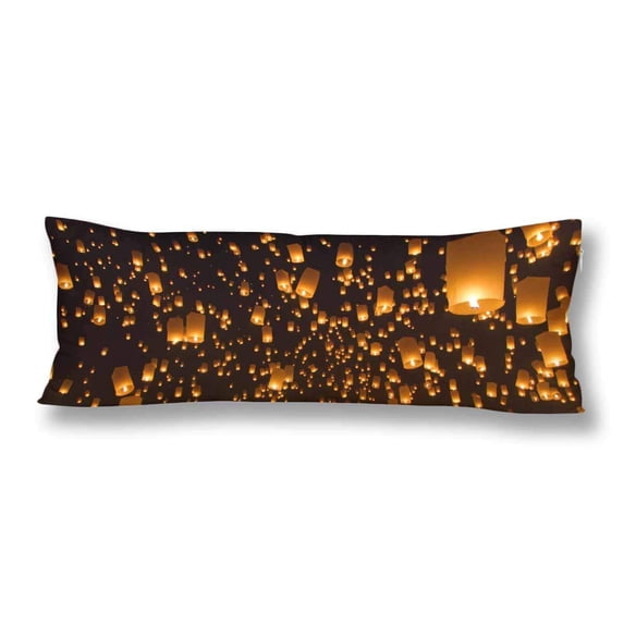 ABPHOTO Kongming Lantern Body Pillow Covers Pillowcase Throw Pillows 20x60 inch