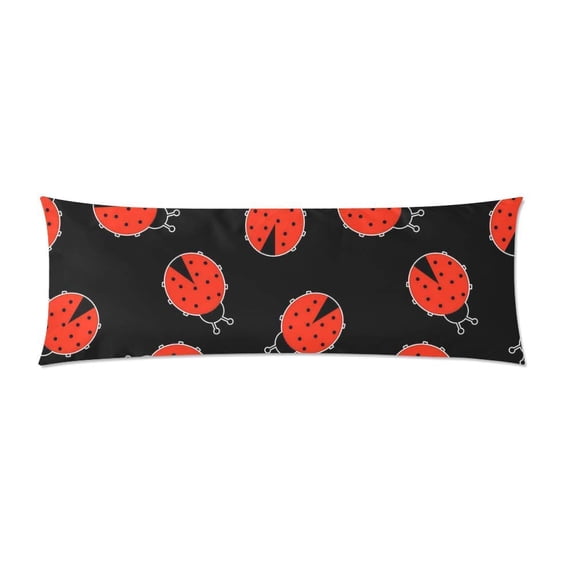ABPHOTO Ladybugs Body Pillow Covers Pillowcase Throw Pillows 20x60 inch