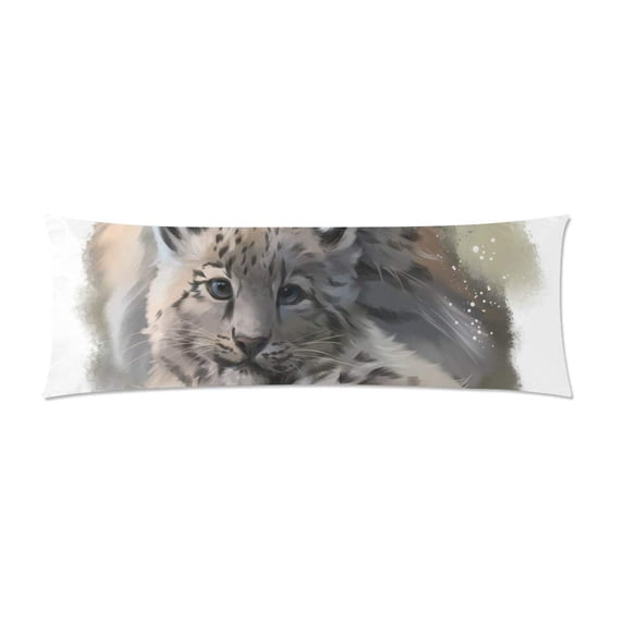 ABPHOTO Leopard Long Body Pillowcase Pillow Cover Pillowslip 20x60 inch