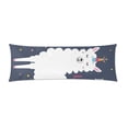 thumbnail image 1 of ABPHOTO Llama I Choose to Be a Unicorn Body Pillow Covers Pillowcase Throw Pillows 20x60 inch, 1 of 2