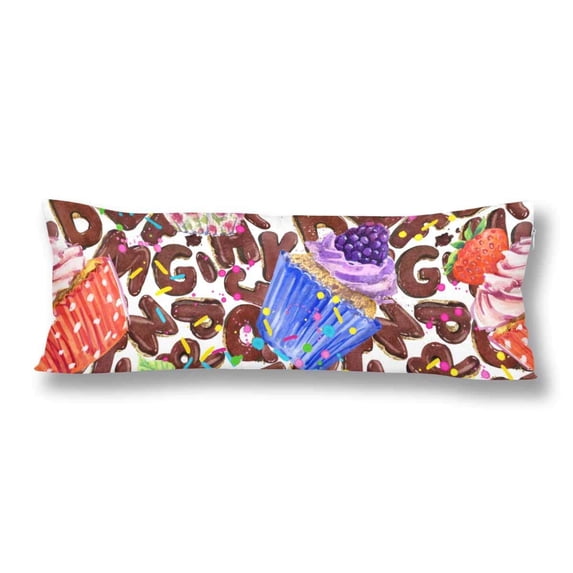 ABPHOTO Macaron Body Pillow Covers Pillowcase Throw Pillows 20x60 inch