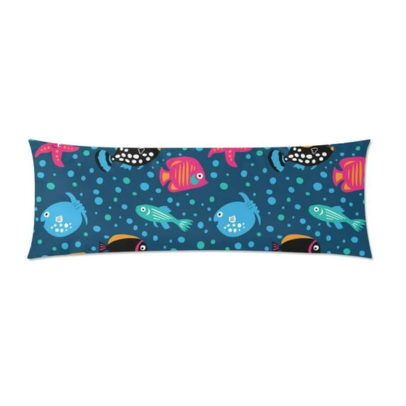 ABPHOTO Marine Life Long Body Pillowcase Pillow Cover Pillowslip 20x60 inch