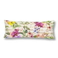 thumbnail image 1 of ABPHOTO Meadow Flower Butterfly Floral Body Pillow Covers Case Protector 20x60 inch, 1 of 2