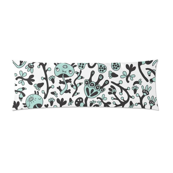 ABPHOTO Mushroom Long Body Pillowcase Pillow Cover Pillowslip 20x60 inch