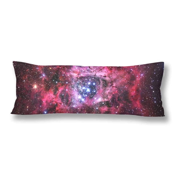 ABPHOTO Nebula Galaxy Space Body Pillow Covers Case Pillowcase 20x60 inch Couch