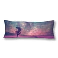 thumbnail image 1 of ABPHOTO Night Sky Lonely Tree Galaxy Nebula Stars Red Outer Space Body Pillow Covers Case Protector 20x60 inch, 1 of 2