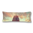 thumbnail image 1 of ABPHOTO Old Ship Drifting Over Sea Body Pillow Covers Pillowcase Throw Pillows 20x60 inch, 1 of 2