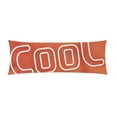 thumbnail image 1 of ABPHOTO Orange Cool Body Pillow Covers Pillowcase Throw Pillows 20x60 inch, 1 of 1