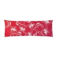 thumbnail image 1 of ABPHOTO Paisley Red Long Body Pillowcase Pillow Cover Pillowslip 20x60 inch, 1 of 1