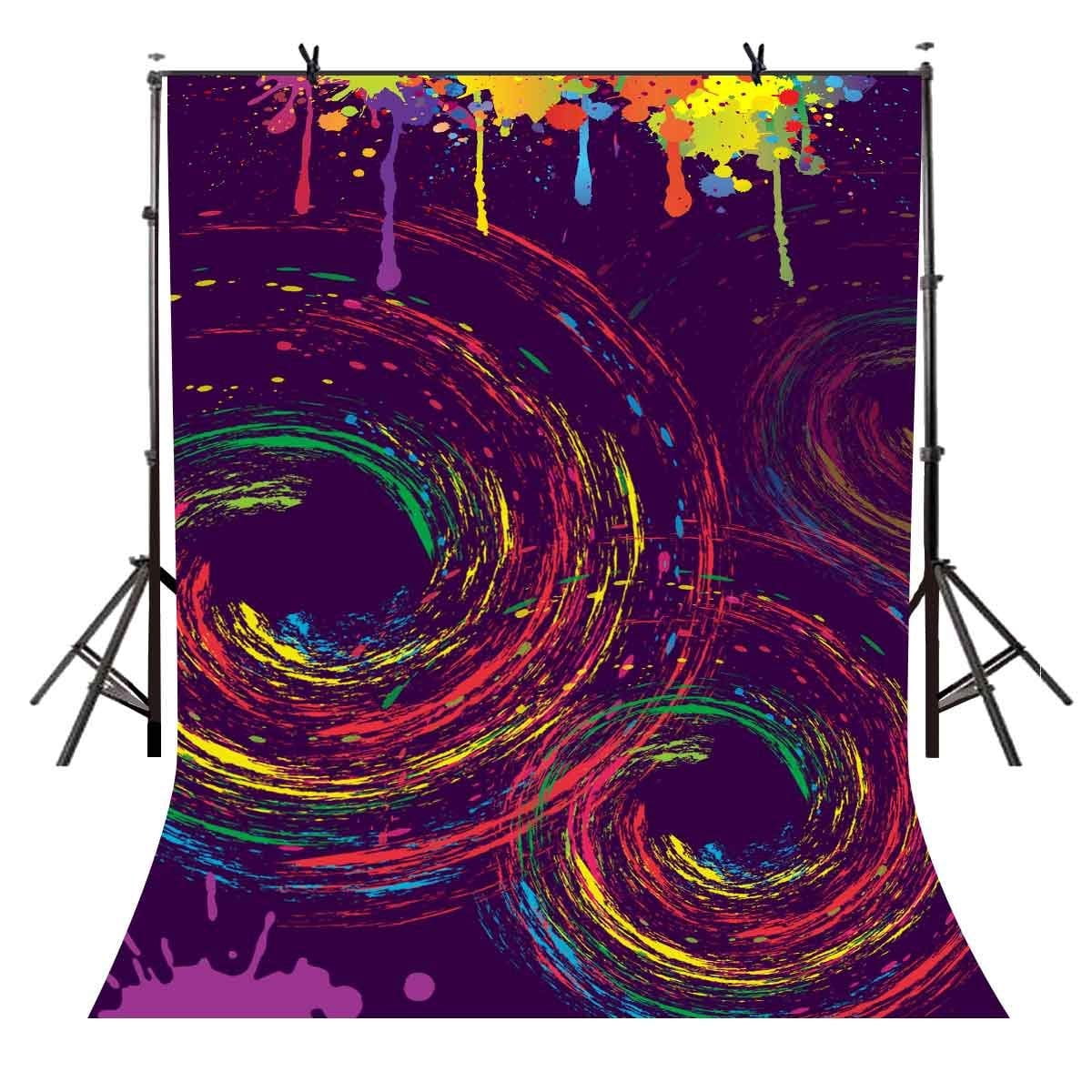 Rotating Backdrop ABPHOTO Polyester 5x7ft Abstract Backdrop Abstract Rotating Art ...