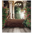 thumbnail image 1 of ABPHOTO Polyester 5x7ft Beautiful Flower Palace Wedding Photo Background Printed Camera Photography Backdrop, 1 of 2