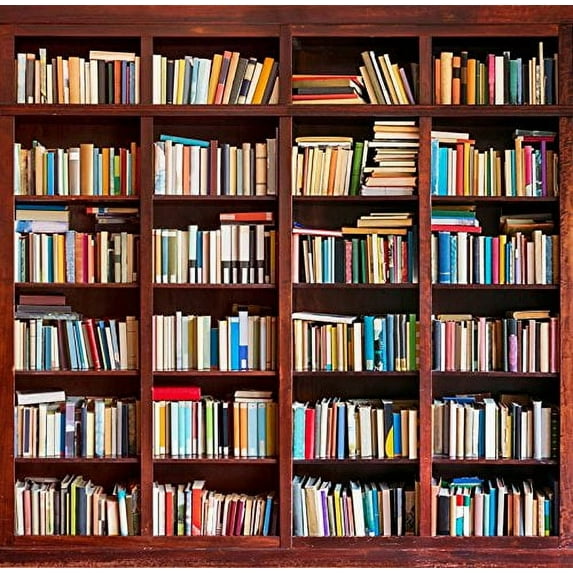 ABPHOTO Polyester 5x7ft Bookshelf Study Room Library Books Wall Photography Studio Backdrop Background