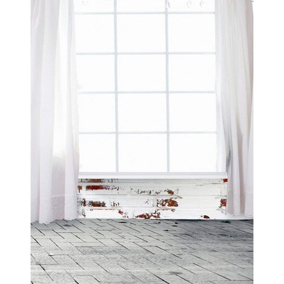 ABPHOTO Polyester 5x7ft Brick Floor Room Photography Backdrops Photo Props Studio Background