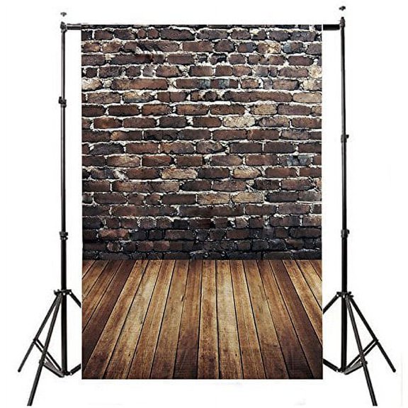 ABPHOTO Polyester 5x7ft Brick Theme Retro Photography Background Cloth Backdrop Photo Studio Best For Children,Newborn,Baby,Kids,Wedding,Family Decoration