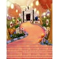 thumbnail image 1 of ABPHOTO Polyester 5x7ft Cartoon House Tree for Children Photography Backdrops Photo Props Studio Background, 1 of 2