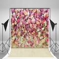 thumbnail image 1 of ABPHOTO Polyester 5x7ft Colour Pink Backgrounds Photography Backdrops Flower Wall For Backdrop Portrait Photography, 1 of 2