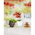 thumbnail image 1 of ABPHOTO Polyester 5x7ft Cute Bear Flowers Photography Backdrops Photo Props Studio Background, 1 of 2