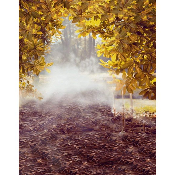 ABPHOTO Polyester 5x7ft Fall Yellow Leaves Photography Backdrops Photo Props Studio Background