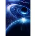 thumbnail image 1 of ABPHOTO Polyester 5x7ft Galaxy Blue Photography Backdrops Photo Props Studio Background, 1 of 2