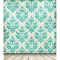 thumbnail image 1 of ABPHOTO Polyester 5x7ft Green Damask Tufted Pattern Retro Wood Floor Photography Studio Backdrop Background, 1 of 2