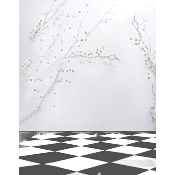 ABPHOTO Polyester 5x7ft Green Fruits Tree Photography Backdrops Photo Props Studio Background