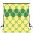 thumbnail image 1 of ABPHOTO Polyester 5x7ft Green Yellow Circles Photography Backdrop Cute Children Photo Background, 1 of 2