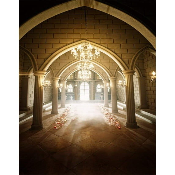 ABPHOTO Polyester 5x7ft Hall Bright Lights Photography Backdrops Photo Props Studio Background