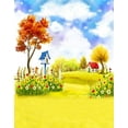 thumbnail image 1 of ABPHOTO Polyester 5x7ft House Flowers Tree Lawn Painting Photography Backdrops Photo Props Studio Background, 1 of 2