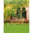 thumbnail image 1 of ABPHOTO Polyester 5x7ft House Green Tree Grass Flowers Photography Backdrops Photo Props Studio Background, 1 of 2