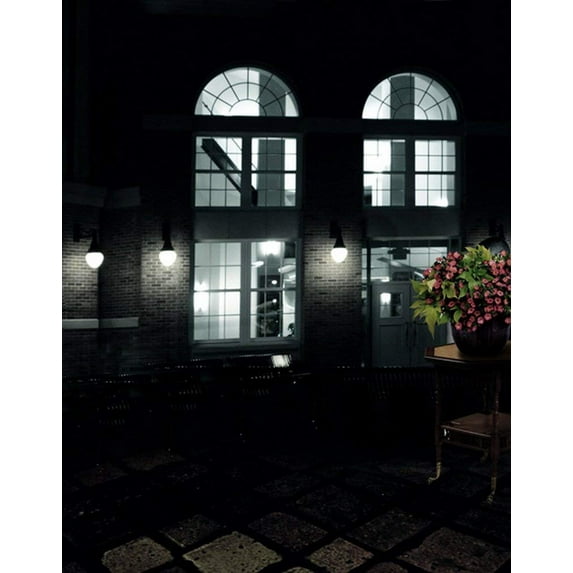 ABPHOTO Polyester 5x7ft House in Dark Flowers Photography Backdrops Photo Props Studio Background