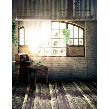ABPHOTO Polyester 5x7ft Indoor Room Scene Window Floor Wedding Photo Booth Studio Props Photography Backgrounds