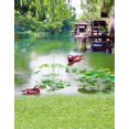 thumbnail image 1 of ABPHOTO Polyester 5x7ft Lake Lotus Mandarin Duck Photography Backdrops Photo Props Studio Background, 1 of 2