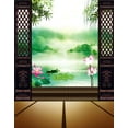 thumbnail image 1 of ABPHOTO Polyester 5x7ft Lake Lotus Painting Room Photography Backdrops Photo Props Studio Background, 1 of 2
