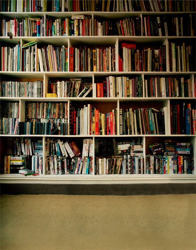 ABPHOTO Polyester 5x7ft Library Books Photography Backdrops Photo Props ...