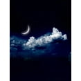 thumbnail image 1 of ABPHOTO Polyester 5x7ft Moon Cloud Night Photography Backdrops Photo Props Studio Background, 1 of 2
