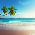 thumbnail image 1 of ABPHOTO Polyester 5x7ft Palm Beach Blue Sky Summer Photo Studio Backdrop Background, 1 of 2