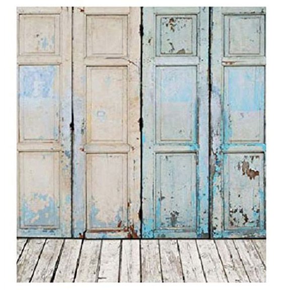 ABPHOTO Polyester 5x7ft Photography Backdrop Newborn Retro Wood Wall Background Studio Props