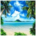 thumbnail image 1 of ABPHOTO Polyester 5x7ft Photography Backdrops Background Photo Studio Sea Beach Model Stage, 1 of 3