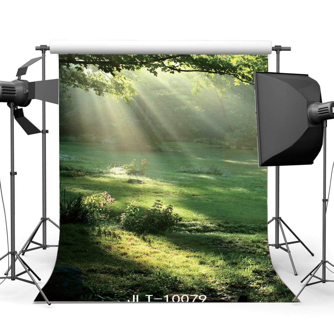 ABPHOTO Polyester 5x7ft Photography Backdrops Rural Forest Green Grass ...