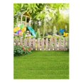 thumbnail image 1 of ABPHOTO Polyester 5x7ft Photography Background Backdrop,Spring Fresh Scenery Green Grass Lawn Fence Balloon Sunshine Scene,For Photo Studio Props, 1 of 3